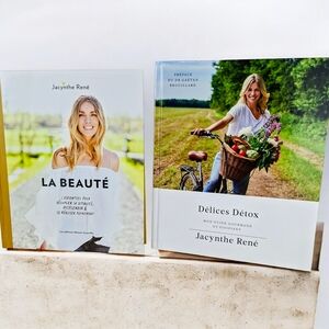 Jacynthe René 2 Livres En Francais:  Délices Détox Et La Beauté